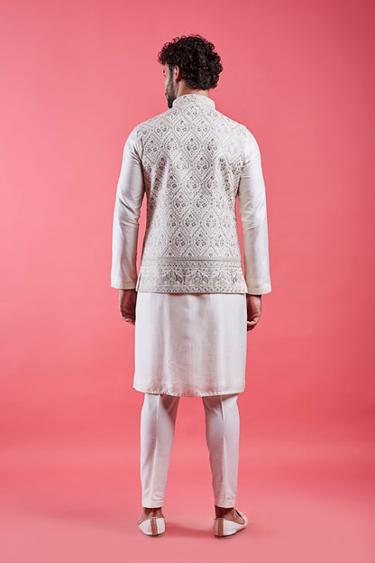 Cream Colour Bundi Set(ME-MBUS_JS-651)