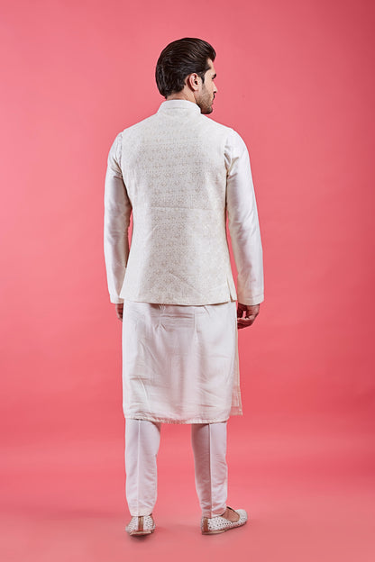 Cream Colour Bundi Set(ME-MBUS_JS-649)