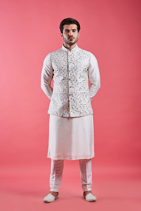 Cream Colour Bundi Set(ME-MBUS_JS-599)