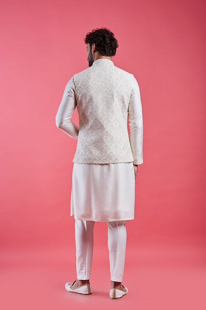 Cream Colour Bundi Set(ME-MBUS_JS-364)