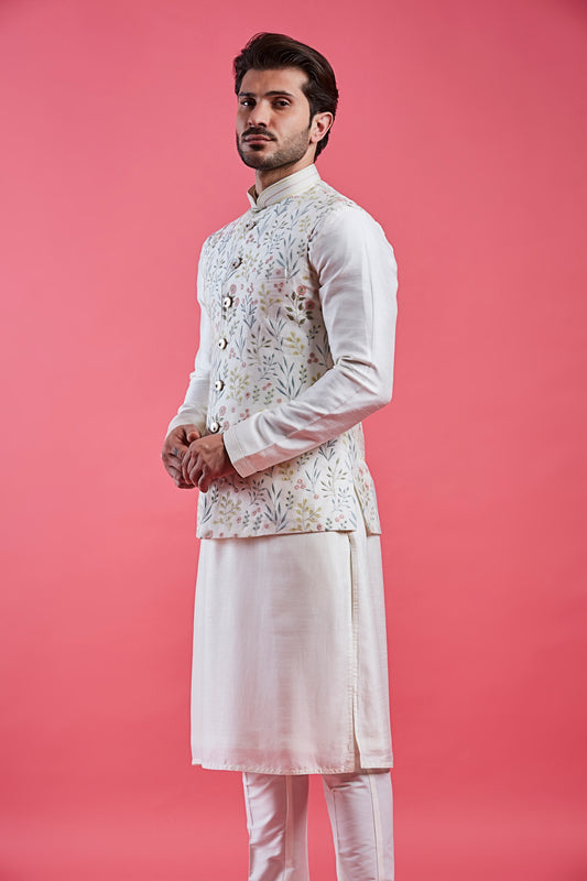 Cream Colour Bundi Set(ME-MBUS_JS-379)