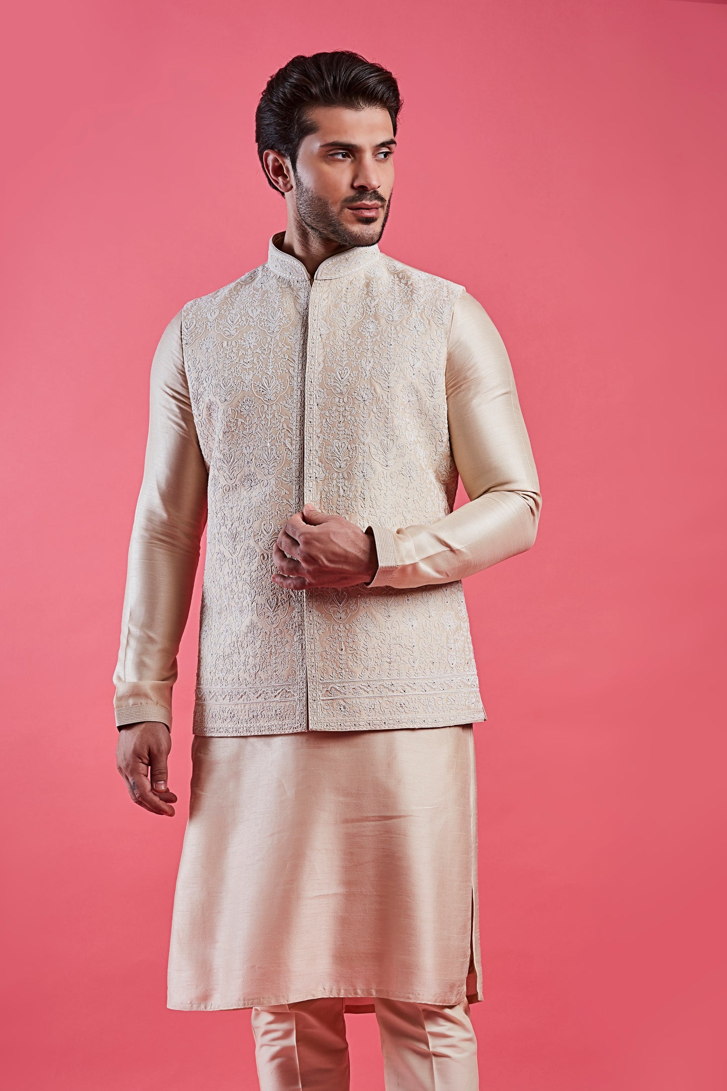 Fawn Colour Bundi Set(ME-MBUS_JS-653)