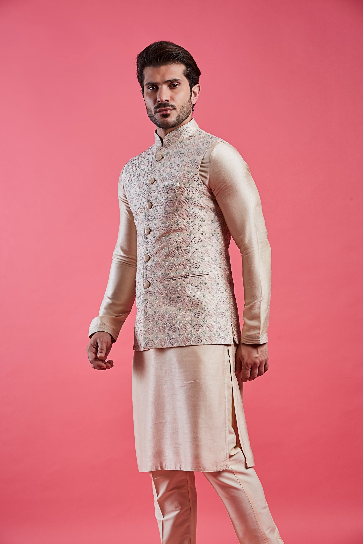 Fawn Colour Bundi Set(ME-MBUS_JS-527)