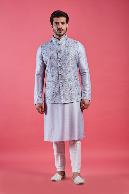 Sky Blue Colour Bundi Set(ME-MBUS_JS-659)