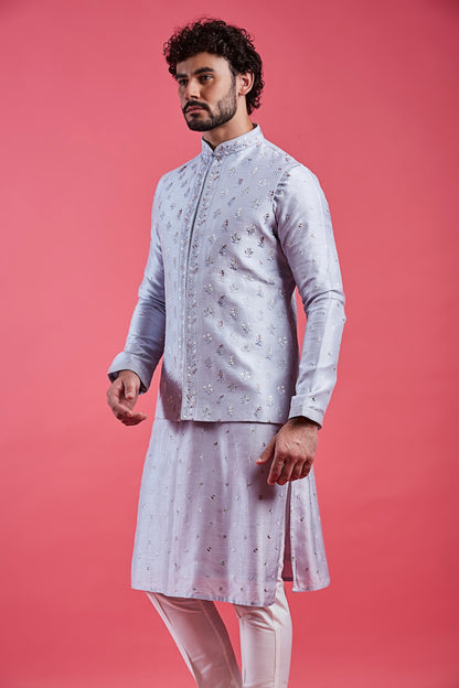 Sky Blue Colour Bundi Set(ME-MBUS_JS-664)