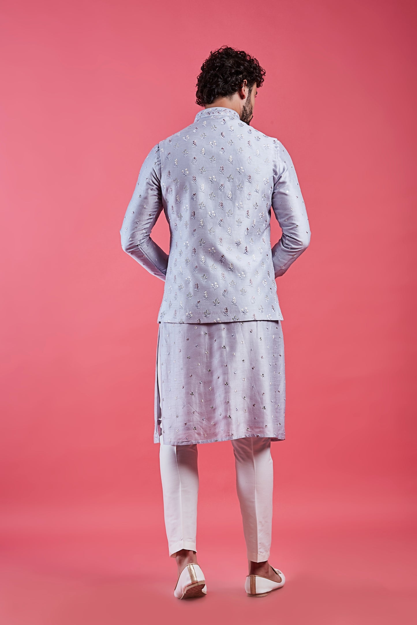 Sky Blue Colour Bundi Set(ME-MBUS_JS-664)