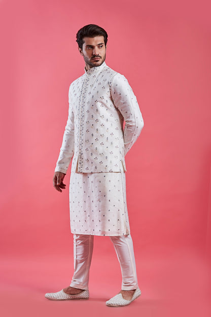 Cream Colour Bundi Set(ME-MBUS_JS-664)