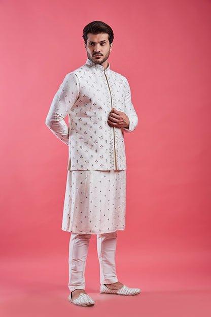 Cream Colour Bundi Set(ME-MBUS_JS-664)