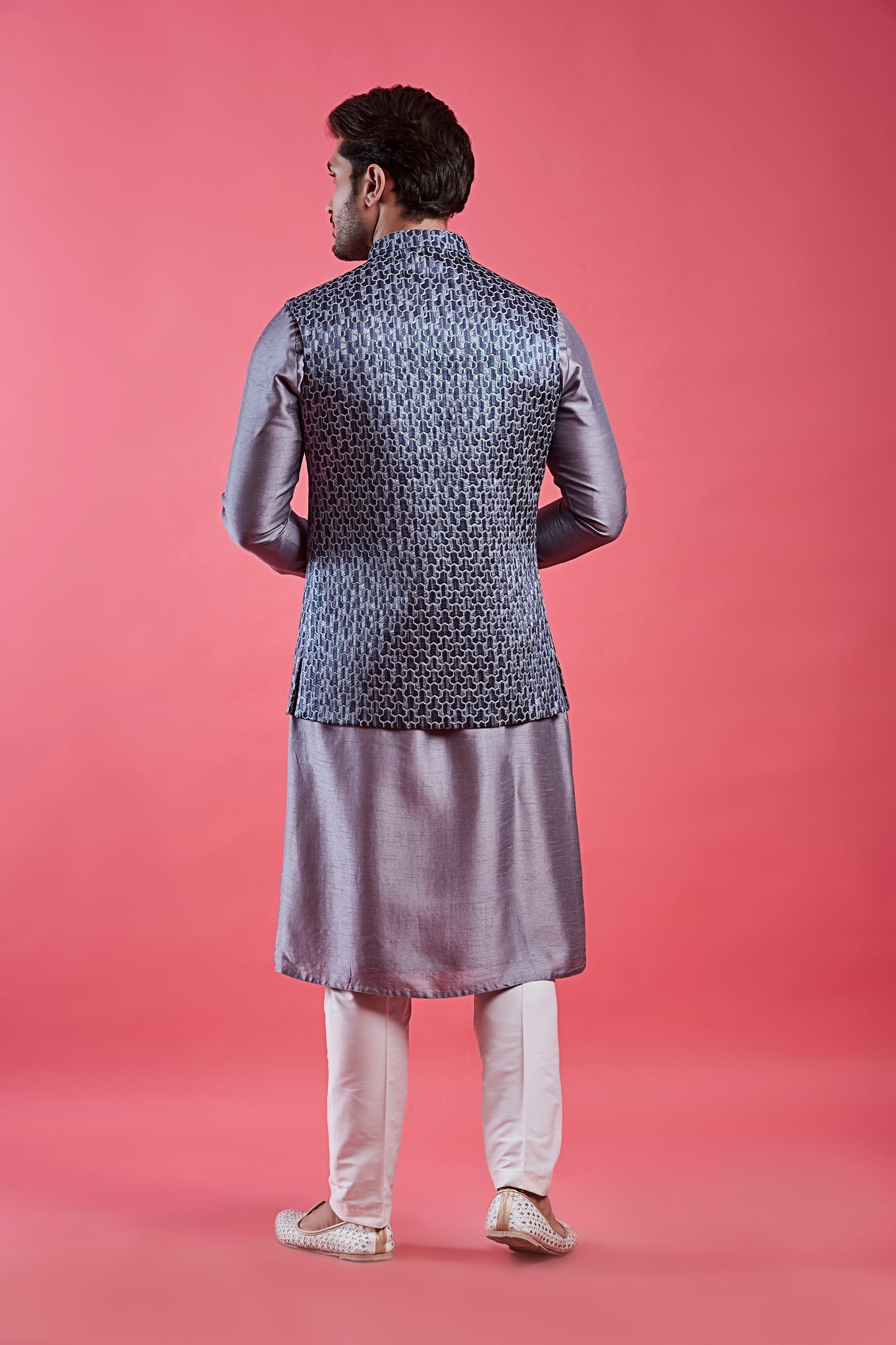 Silver Filigree Colour Bundi Set(ME-MBUS_JS-646)