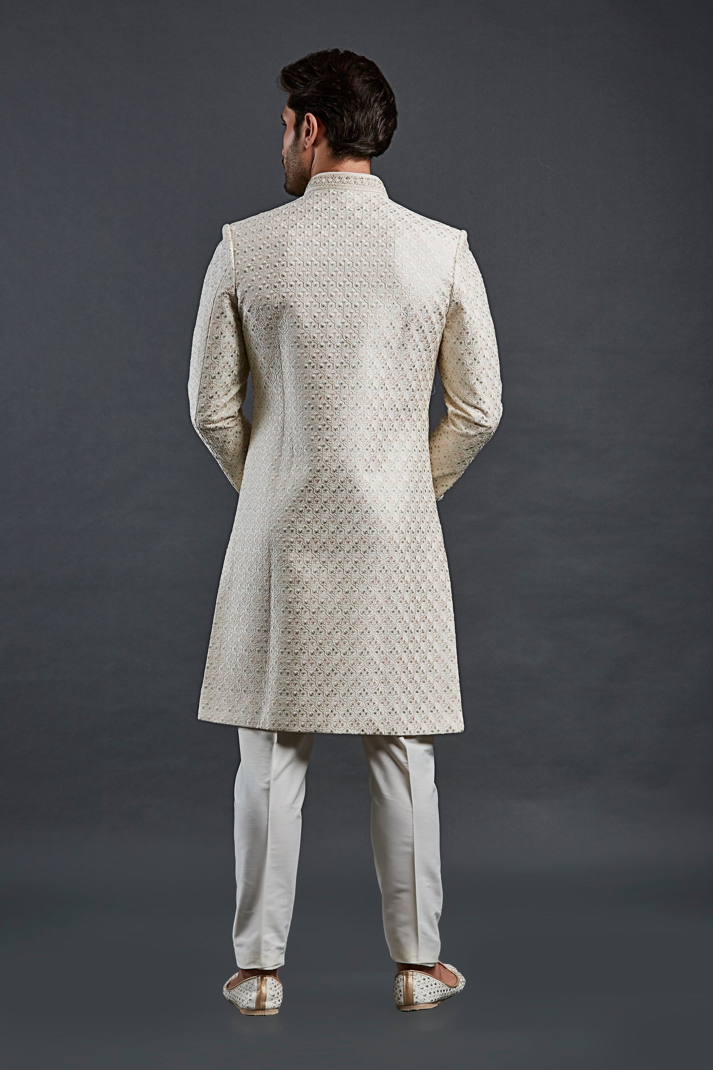 Cream Colour Sherwani(ME-MSRW_IW-27)