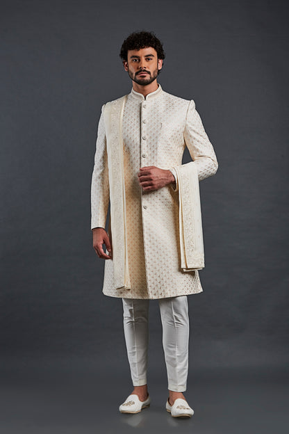 Cream Colour Sherwani(ME-MSRW_IW-24)