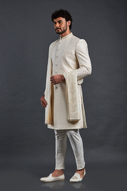 Cream Colour Sherwani(ME-MSRW_IW-24)