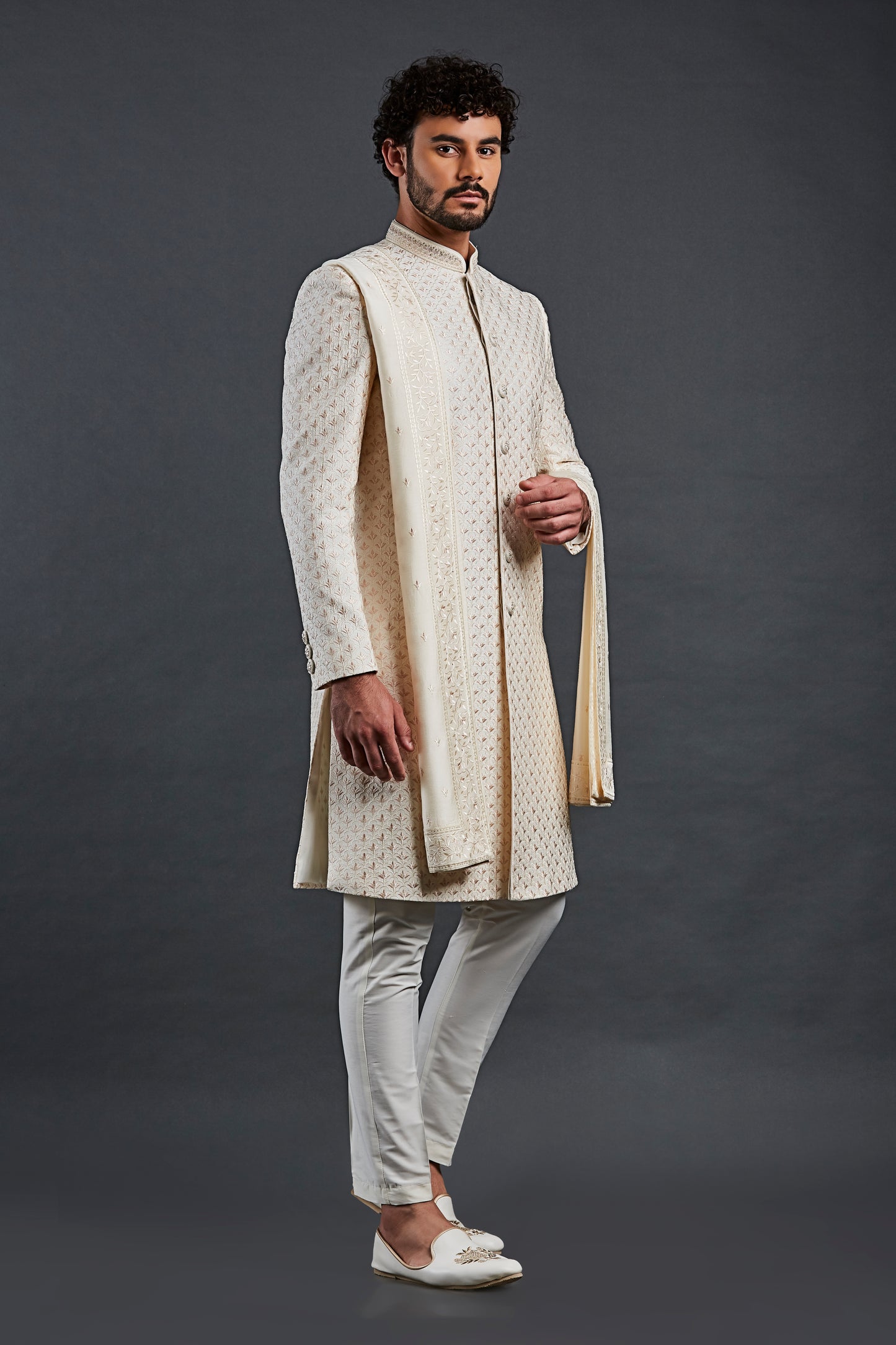 Cream Colour Sherwani(ME-MSRW_IW-24)