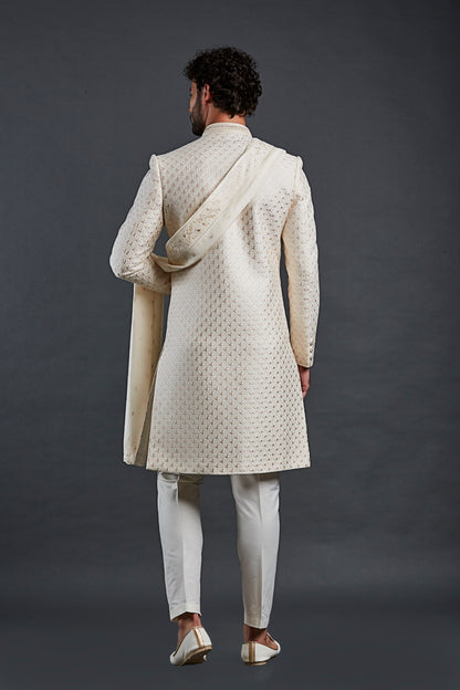 Cream Colour Sherwani(ME-MSRW_IW-24)