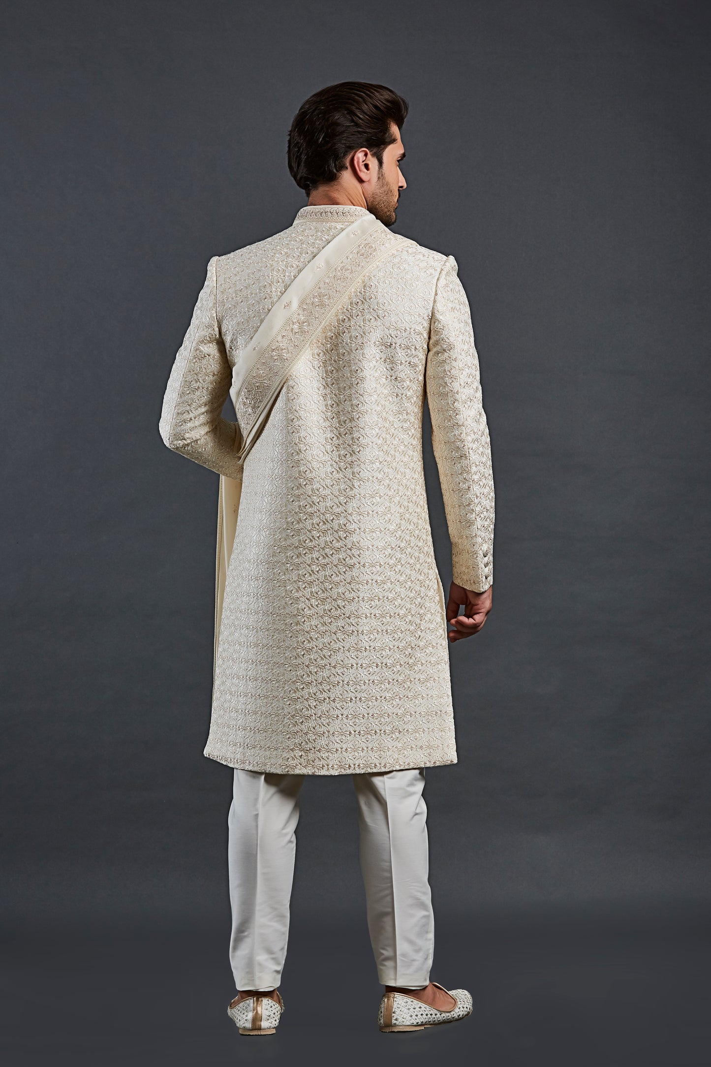 Cream Colour Sherwani(ME-MSRW_IW-25)