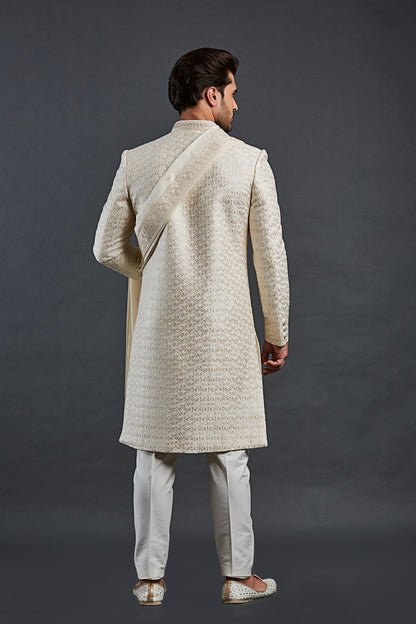 Cream Colour Sherwani(ME-MSRW_IW-25)