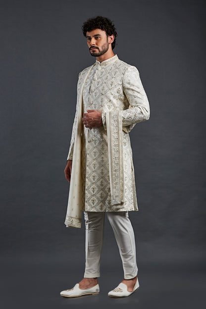 Cream Colour  Sherwani (ME-MSRW_IW-22)