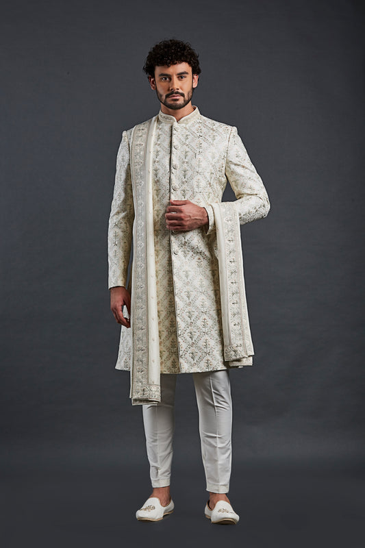 Cream Colour  Sherwani (ME-MSRW_IW-22)