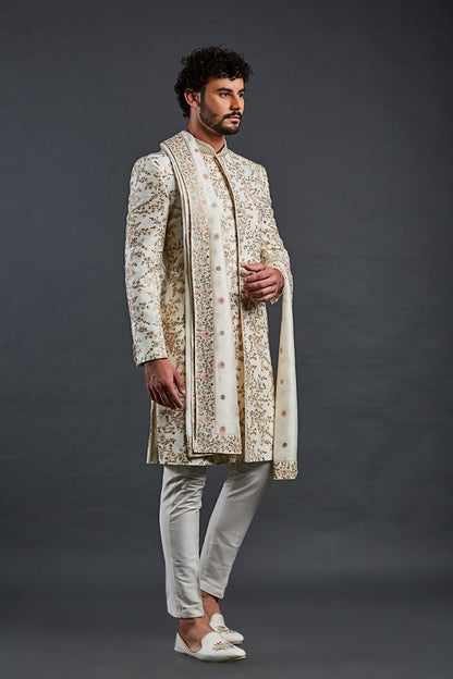 Cream Colour Sherwani(ME-MSRW_IW-02)