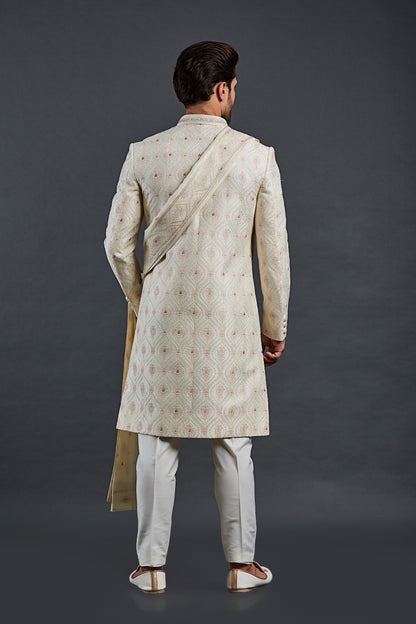 Cream Colour Sherwani(ME-MSRW_IW-16)