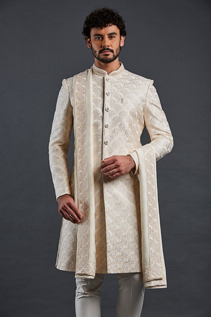 Cream Colour Sherwani(ME-MSRW_IW-21)