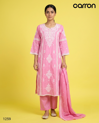 Pink Colour Kurti Set(LC-WKIS_1259)