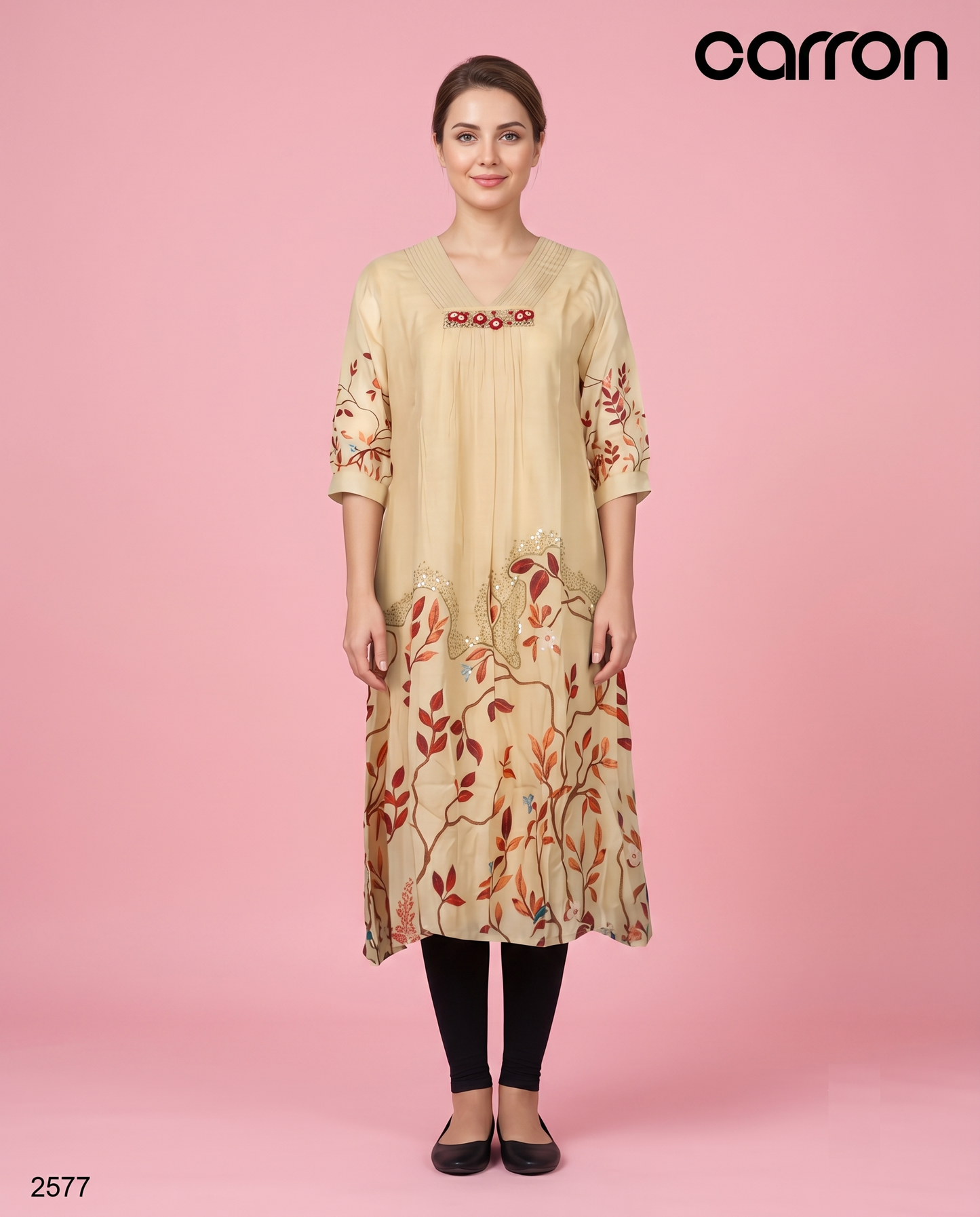 Beige Colour Only Kurti(LC-WKIC_2577)