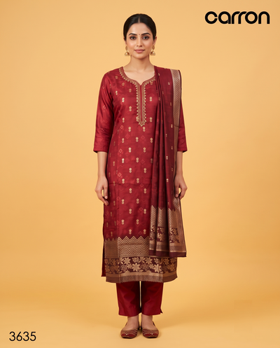 Maroon Colour Kurti Set(LC-WKIS_3635)