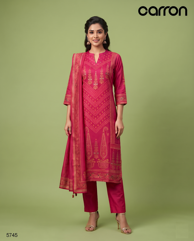 Pink Colour Kurti Set(LC-WKIS_5745)