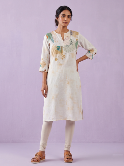 White Colour Kurti(LC-WKIC_7074)