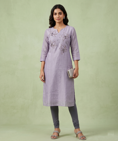 Lavender Colour Only Kurti(LC-WKIC_DR3882)