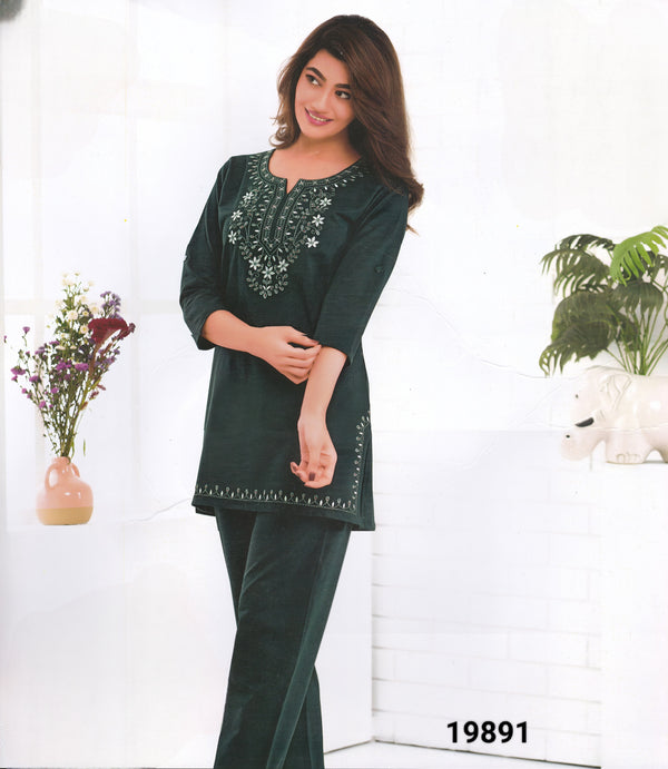 Rama Green Colour Nightwear(LC-WNWR_19891)