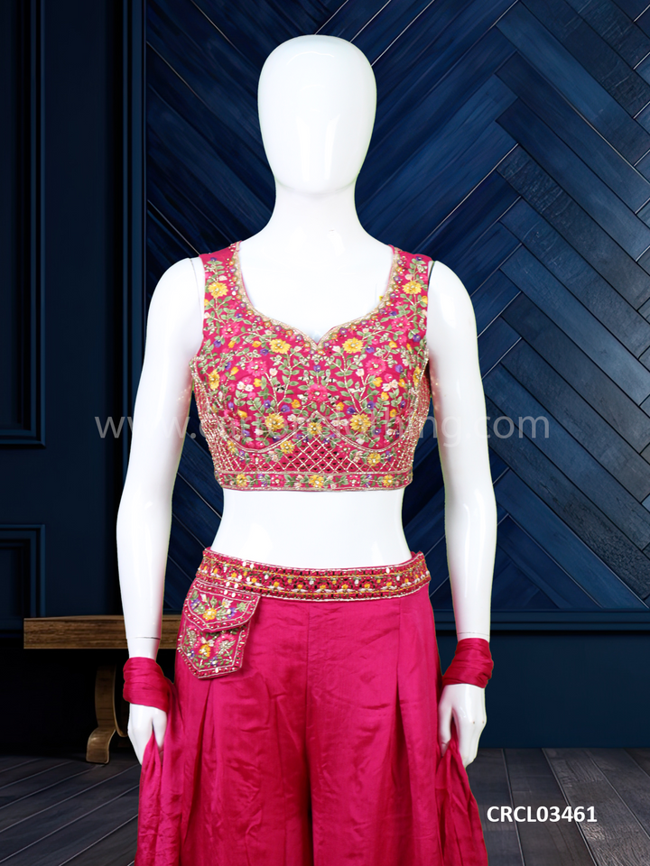 Rani colour plazo suit Clearance