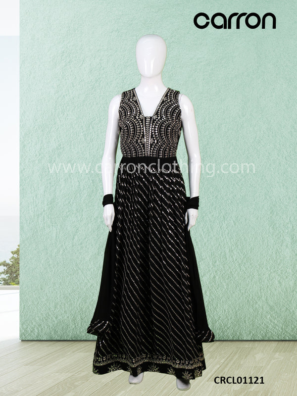 Black Colour Anarkali Gown (LE-WGWN_4444)