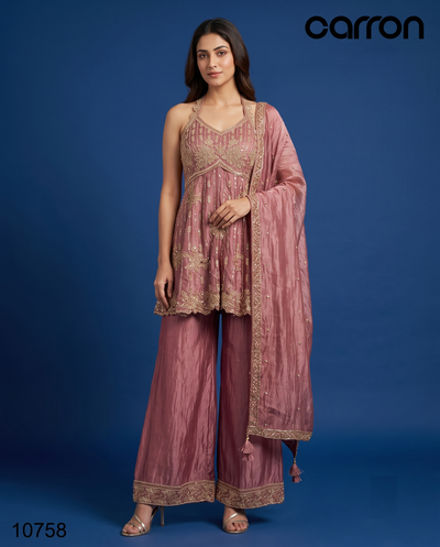 Mauve Colour Plazo Set(LE-WPZS_10758)