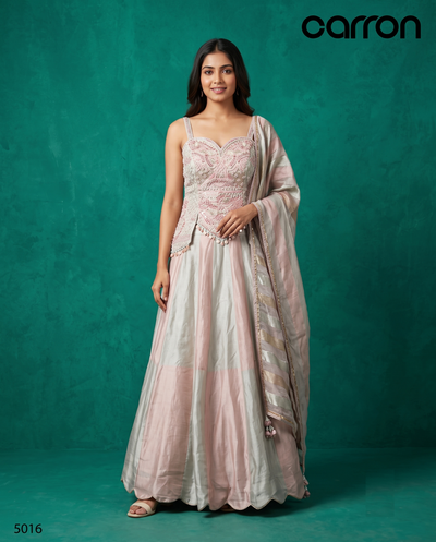 Cream Colour Ghaghra Choli(LE-WGHC_5016)