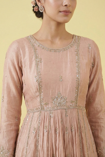 Peach Colour Pant Set(LE-WPNS_2898)
