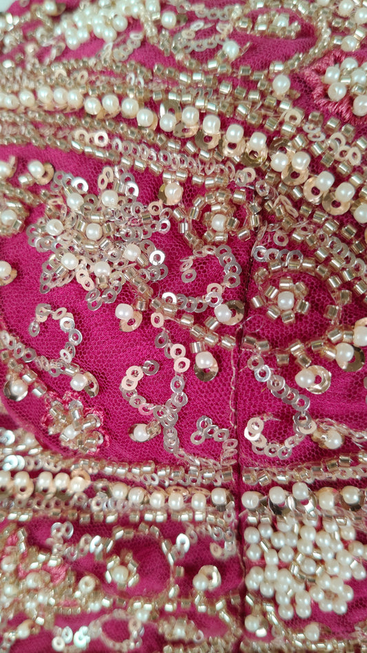 Mangenta Colour Ghaghra Choli(LE-WGHC_31350)