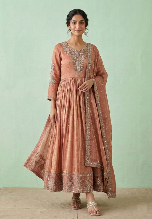 Onion Pink Colour Gown(LE-WGWN_3012)