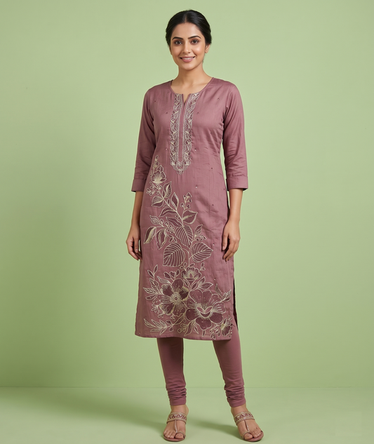 Onion Pink Colour Only Kurti (LC-WKIC_S 115)