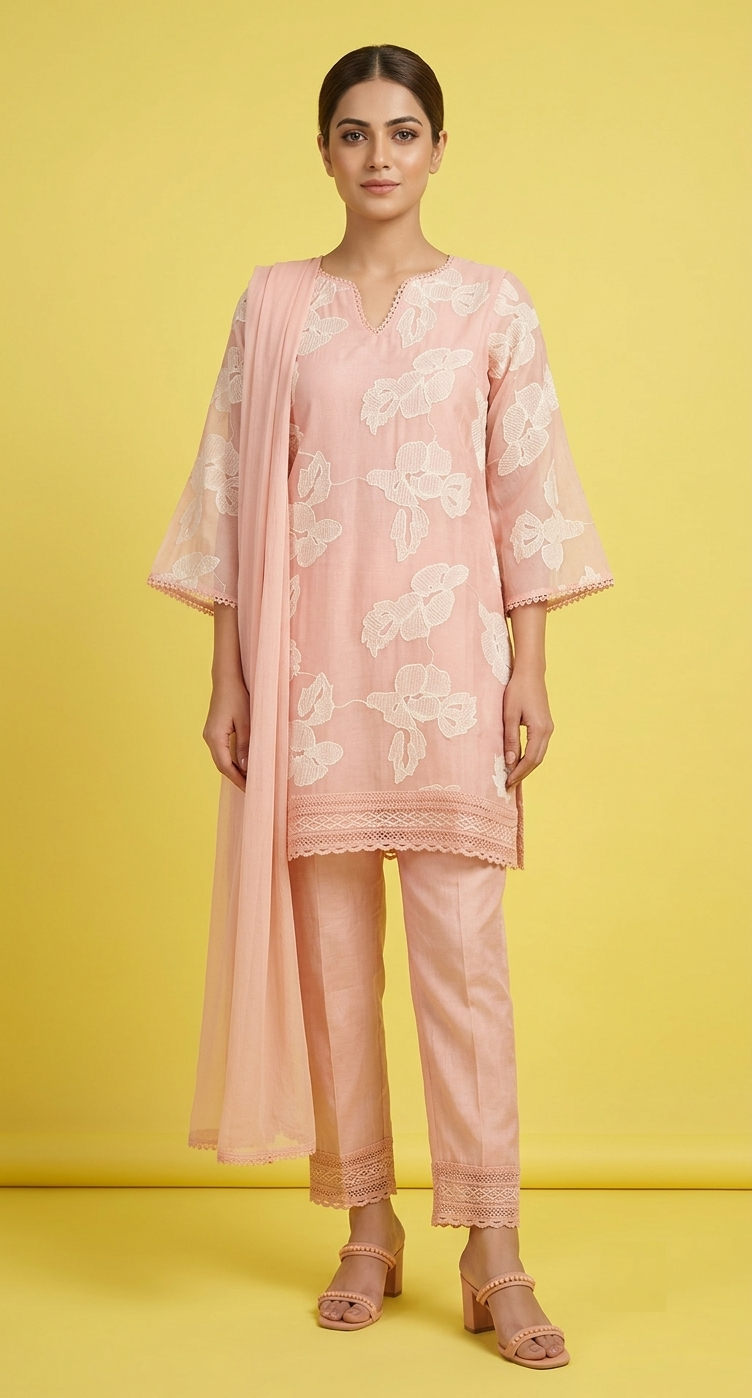 Pink Colour Pant Set(LE-WPNS_1677)