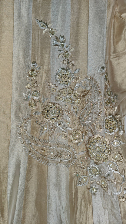 Chickoo Colour Pant Set Short Anarkali(LE-WPNS_3075)