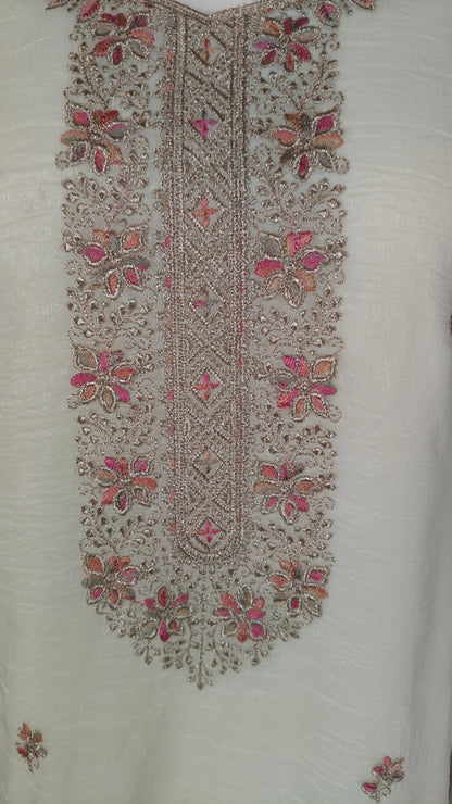 Cream Colour Pant Set(LE-WPNS_90483)