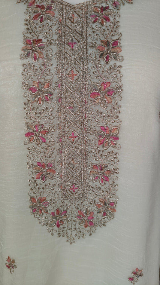 Cream Colour Pant Set(LE-WPNS_90483)