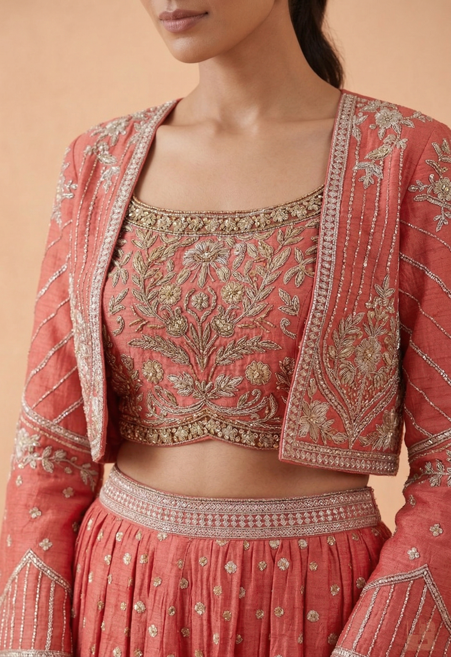 Pink Colour Plazo Set(LE-WPZS_2077)