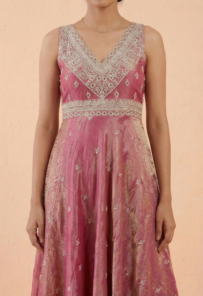 Mangenta Colour Short Anarkali Set(LE-WANK_30362)