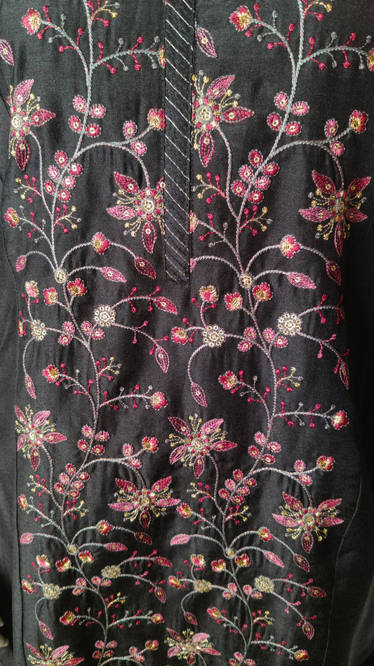 Black Colour Pant Set(LE-WPNS_3485)