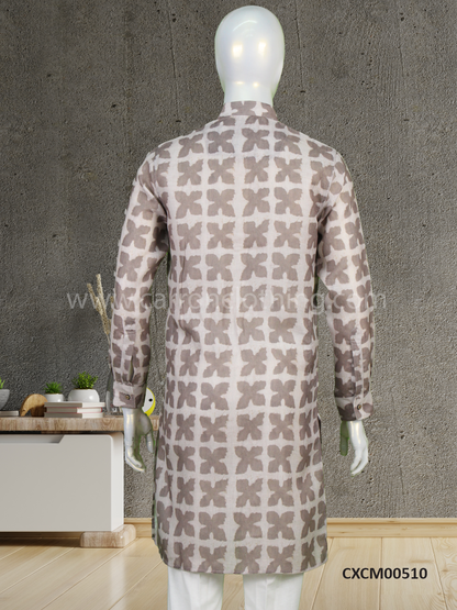 Brown Colour Kurta With Bottom (MC-MKUC_GKL-DIGI-ABSTRA)