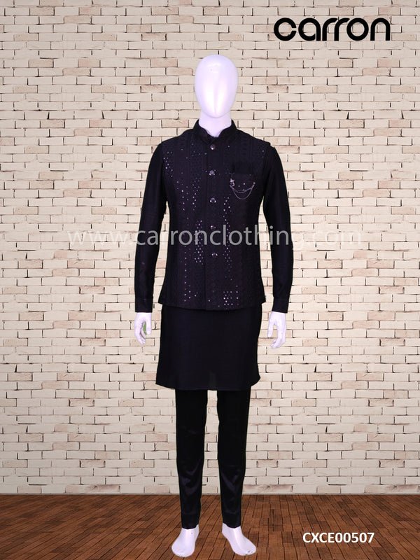 Black Colour Bundi Suit (ME-03_7814)