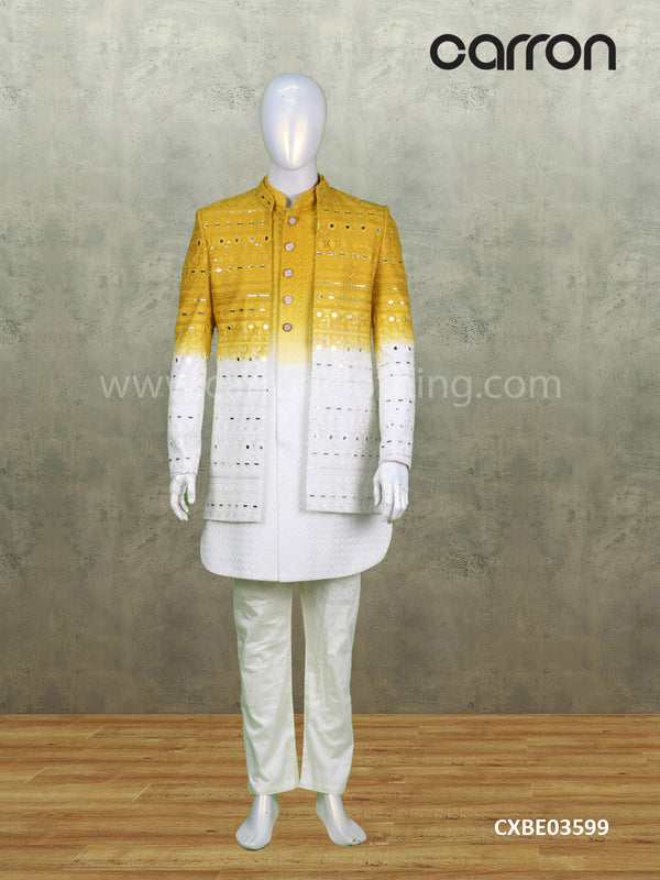 Yellow Colour 3piece Indo Western (ME-06_PD25228NT-33)